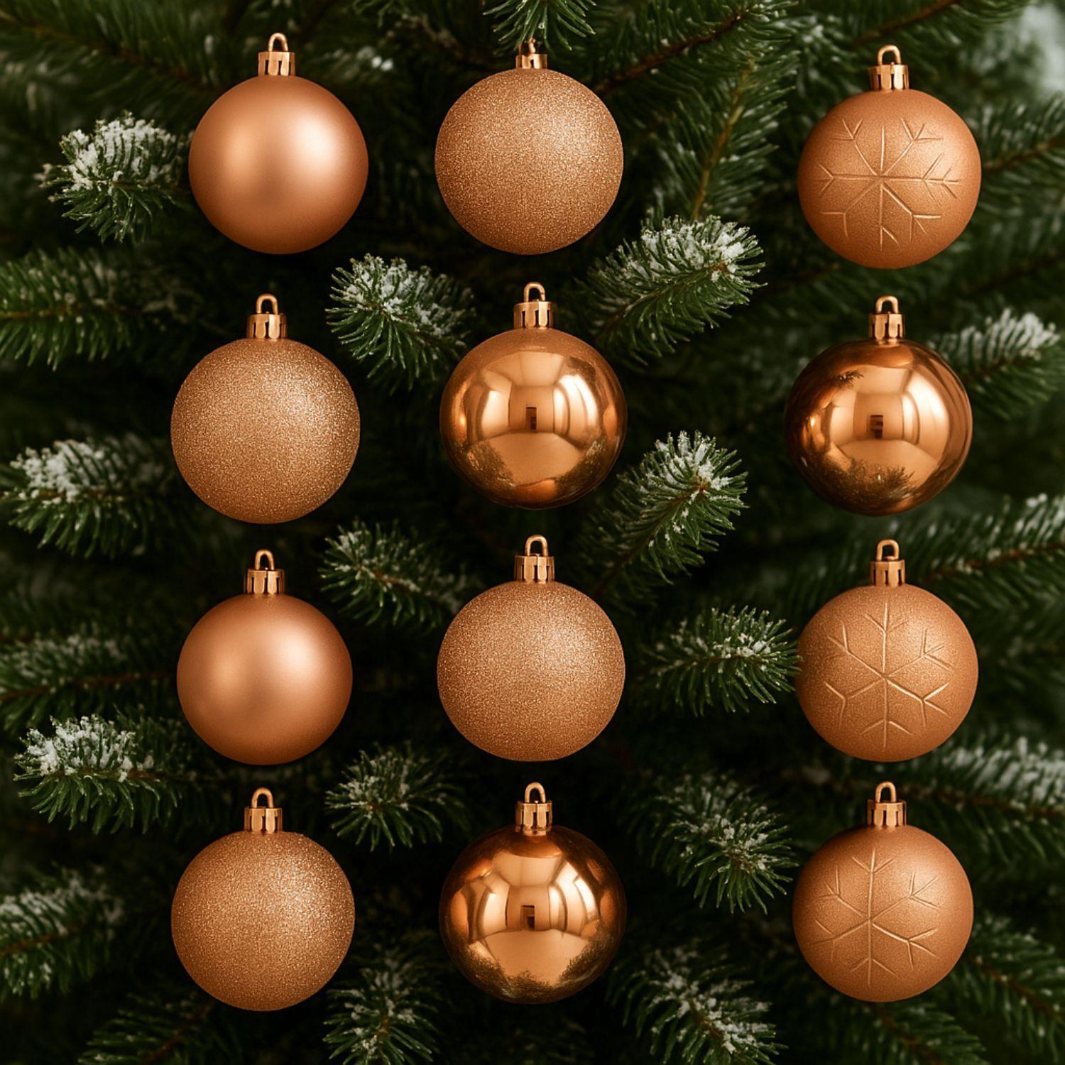 16 Esferas Bambalinas Adorno Navideño Rosa 6cm Decoracion-2