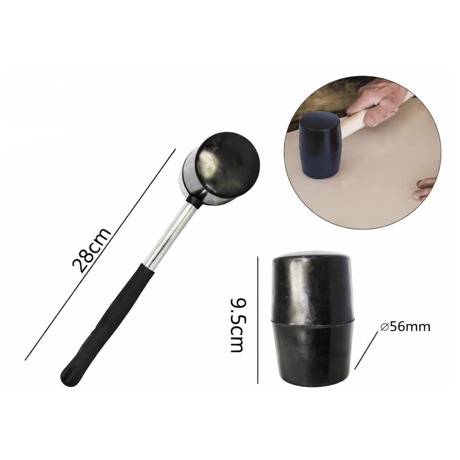 Mazo Martillo de Goma 600G Mango Silicona Construcción-2