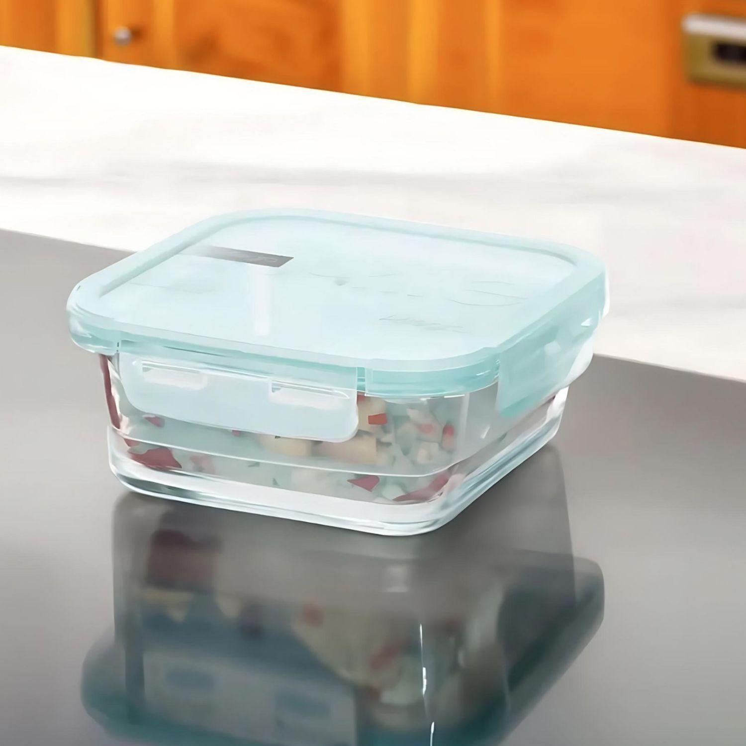 Set 3 Contenedores Tapers Hermeticos De Vidrio Allegra-2