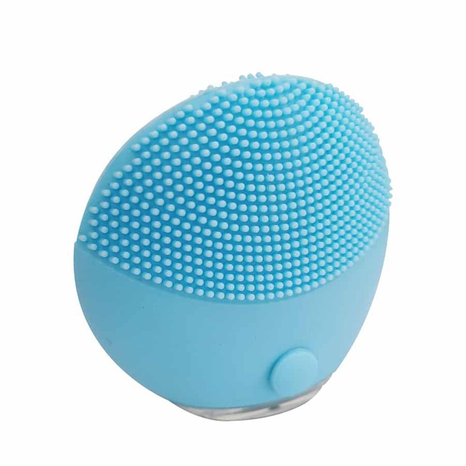 Exfoliador Eléctrico Cara 8cm Color Celeste Suave Limpieza-0