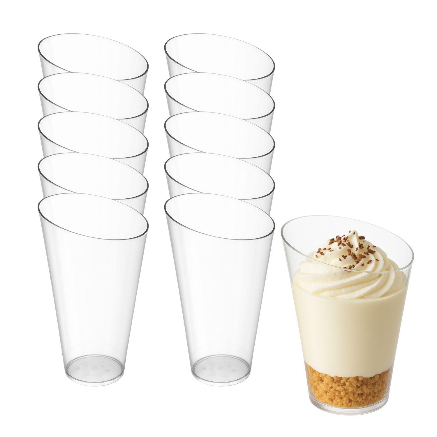 Set 40 Vasos Shot 60mL Postre Plastico Acrilico Desechable-0