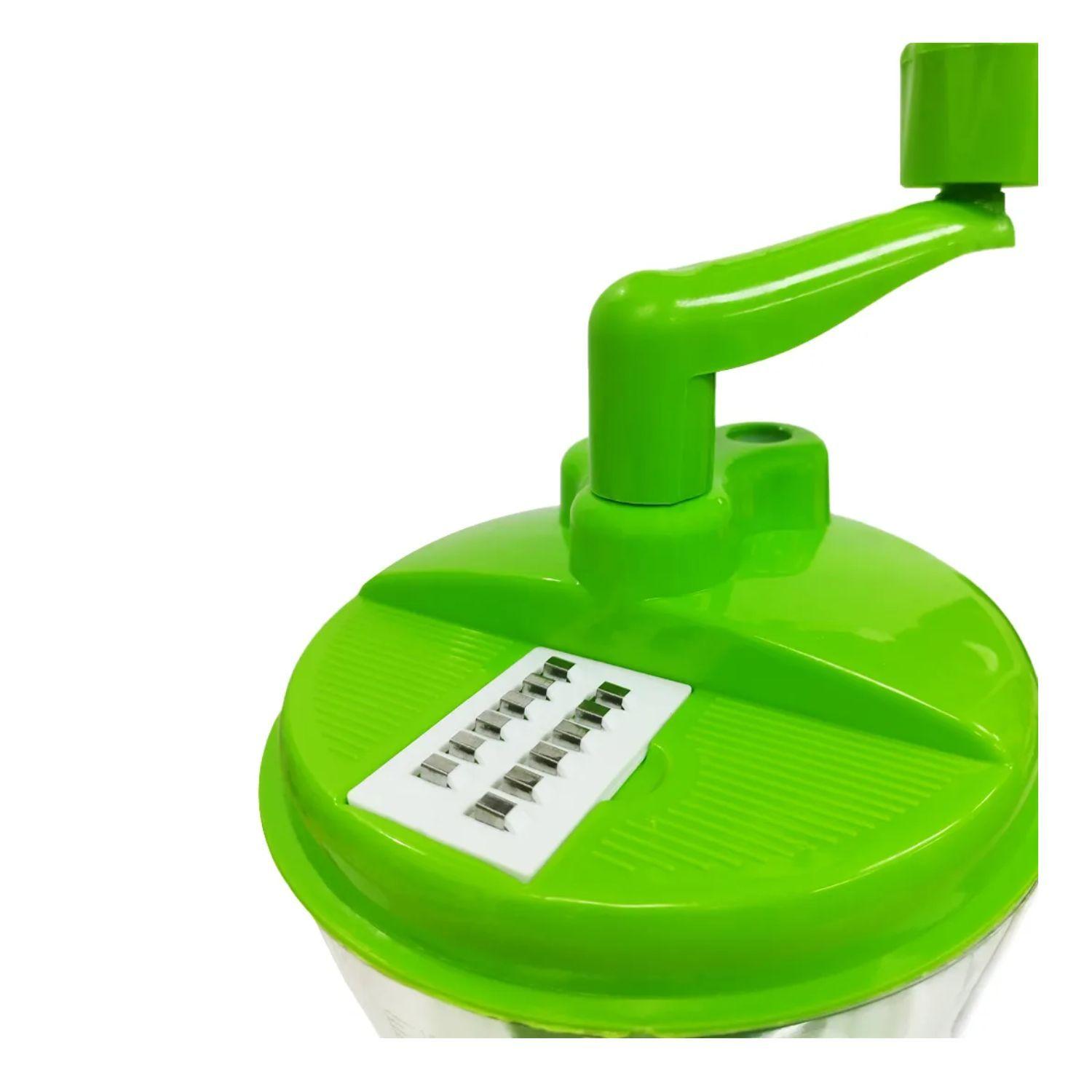 Picador De Verduras Manual Verde 19cm Herramienta Culinaria-2