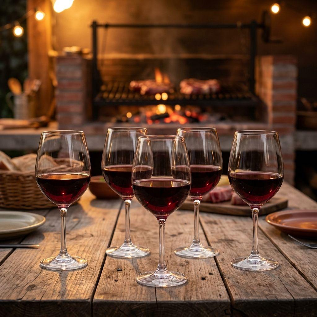 Set 6 Copas Vino Cristar Brunello 408mL Vidrio Transparente-3