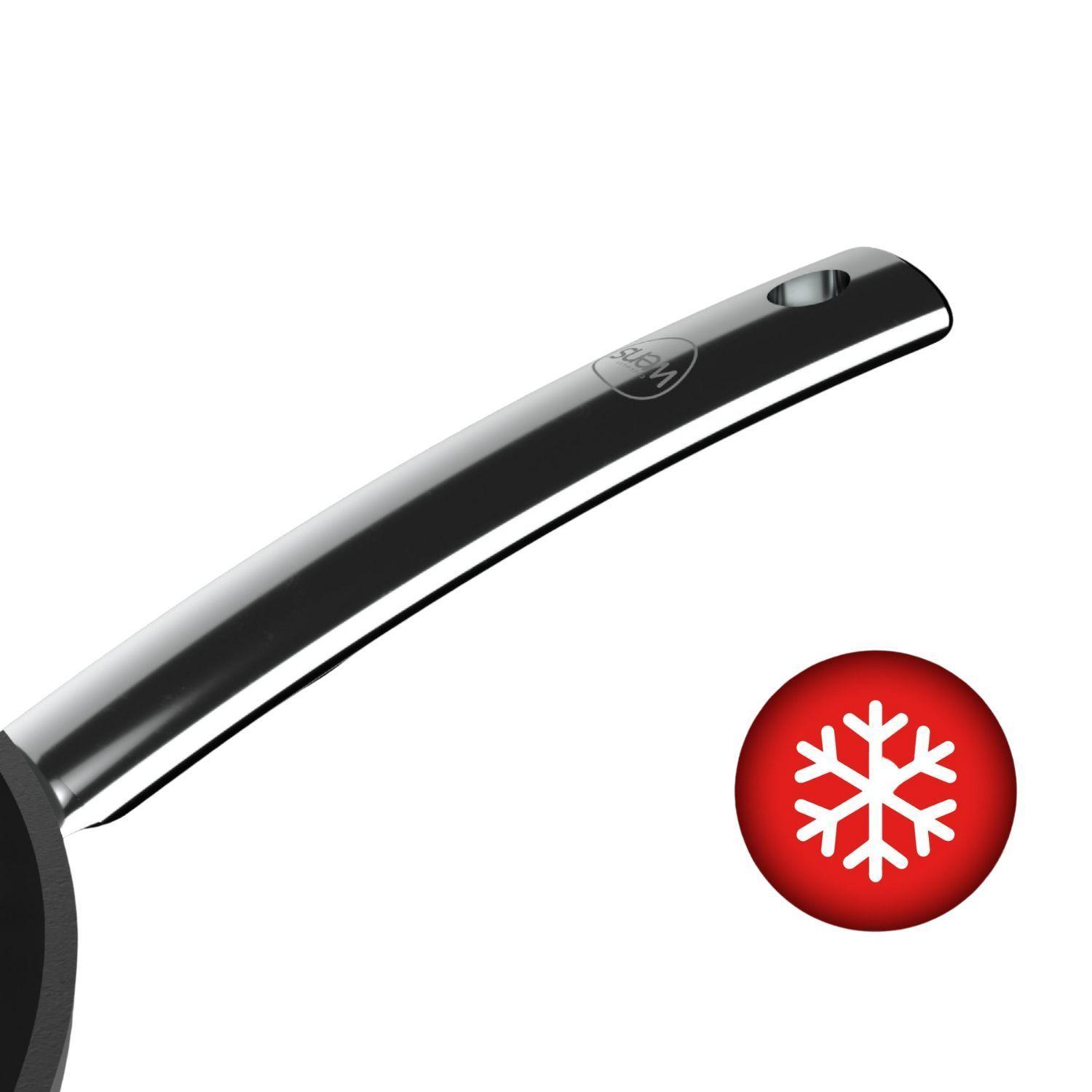 Wok Wens Hard Anodized 28cm Acero Inoxidable Tapa de Vidrio-3