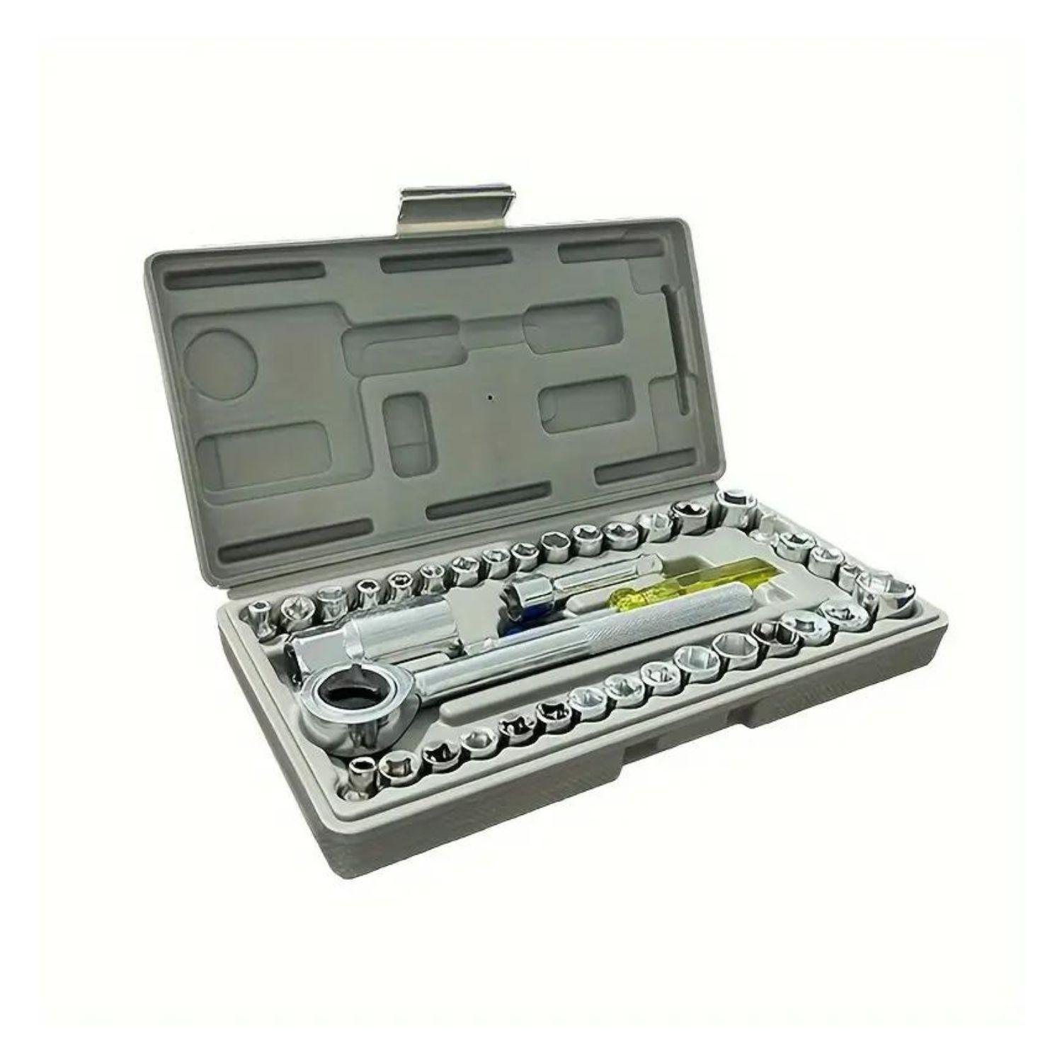 Set Juego de Dados 40 Pzas Universal Repuestos Ferreteria-3