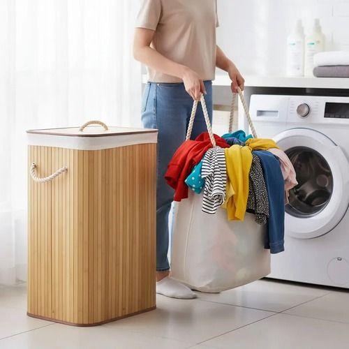 Canasto Cesta Ropa Sucia Tapa Plegable Bolsa Lavable-7