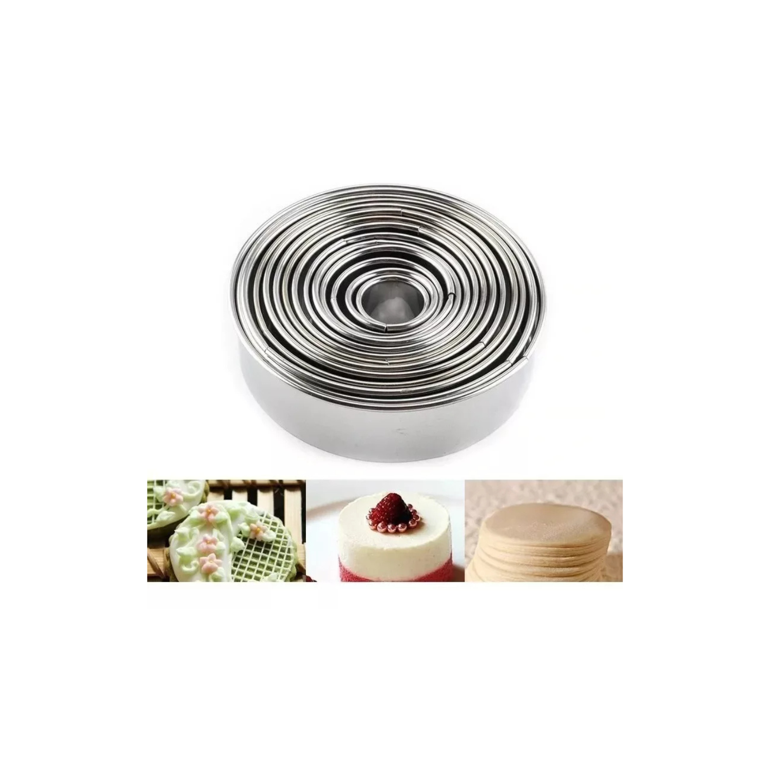 Cortador De Galletas Circular Pack De 14 Unidades -4