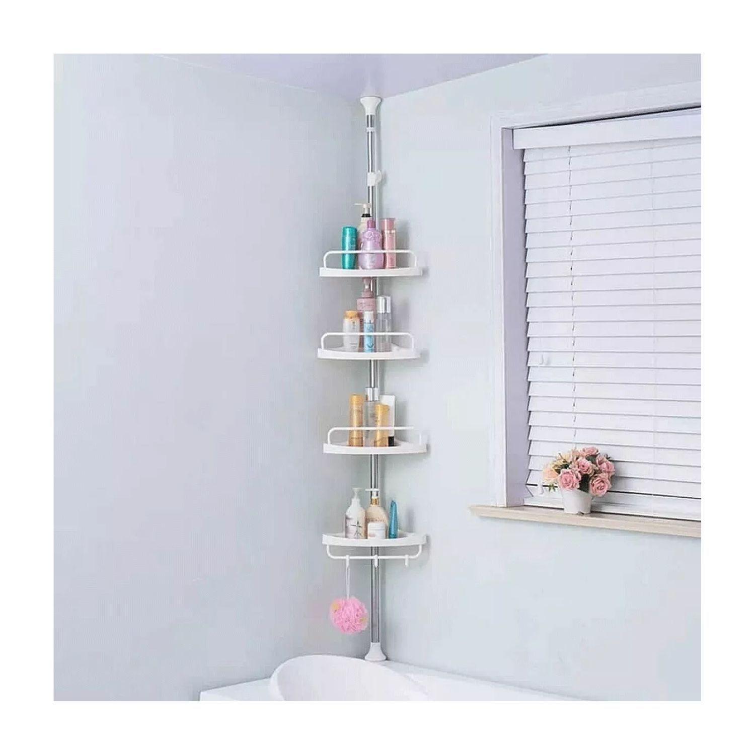 Esquinero Organizador De Ducha Baño Multiuso 4 Pisos Ajustable-4