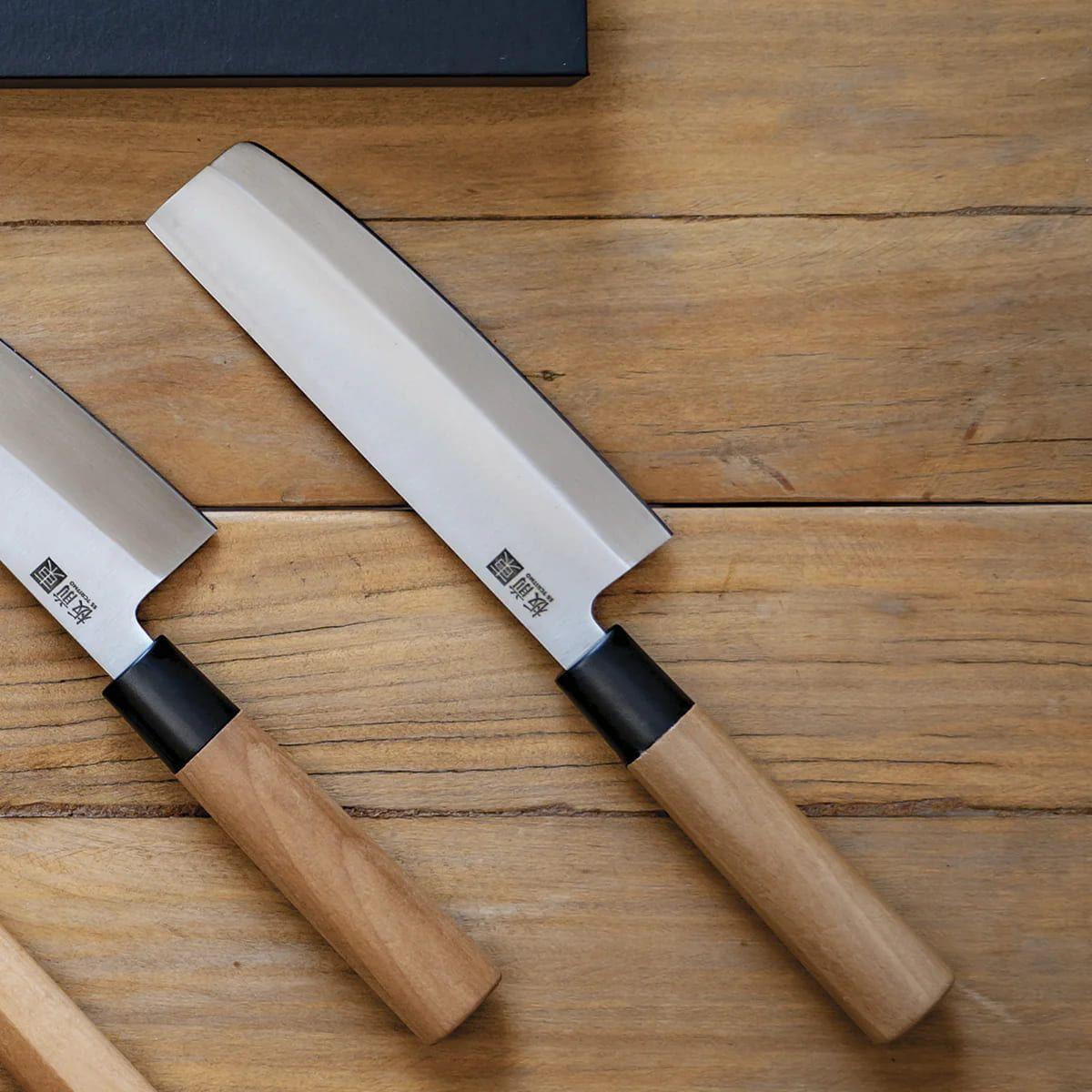 Cuchillo Tokai Cleaver 30cm de Acero Inoxidable Mango Madera Wayu-2