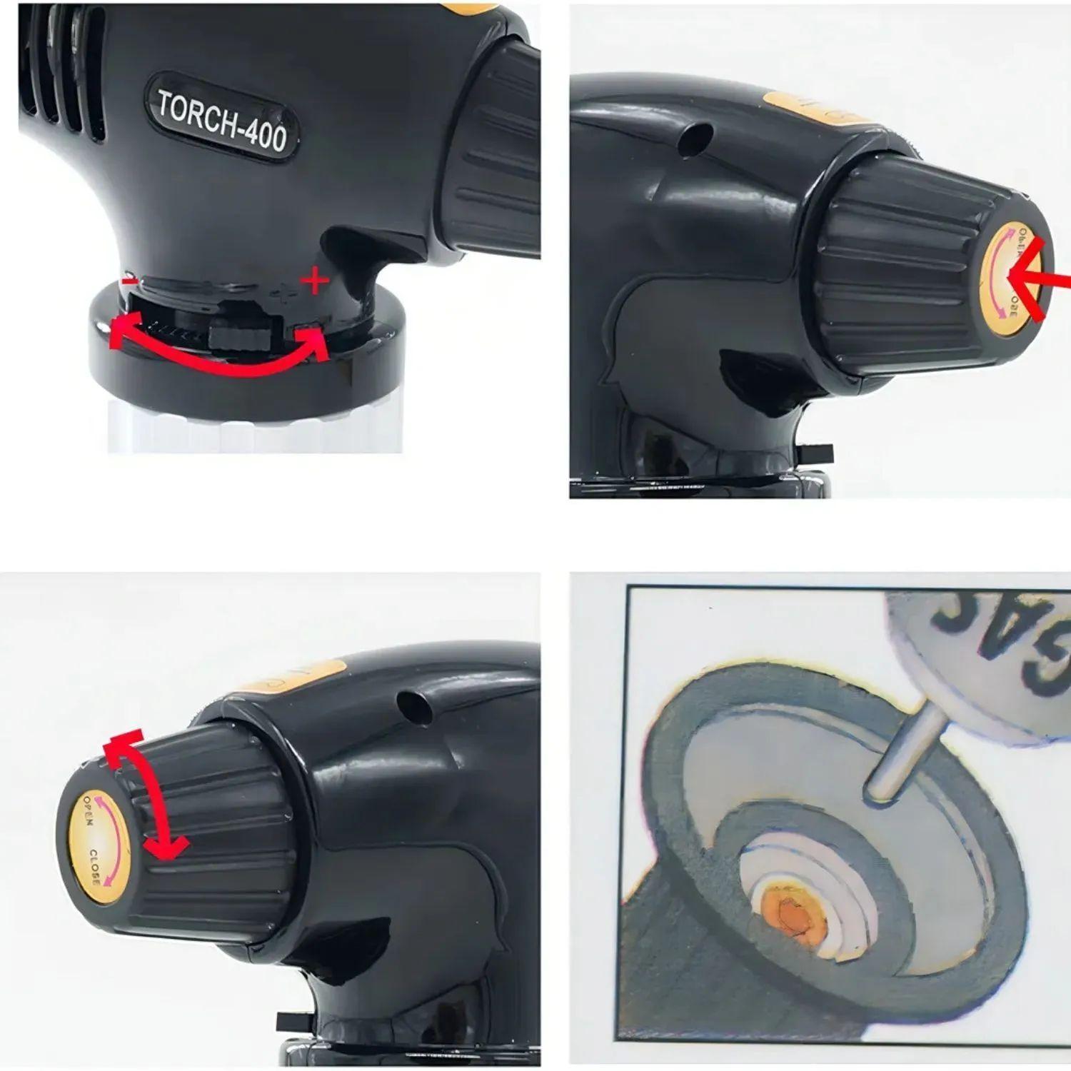 Soplete De Cocina Y Reposteria Recargable 1300°-1