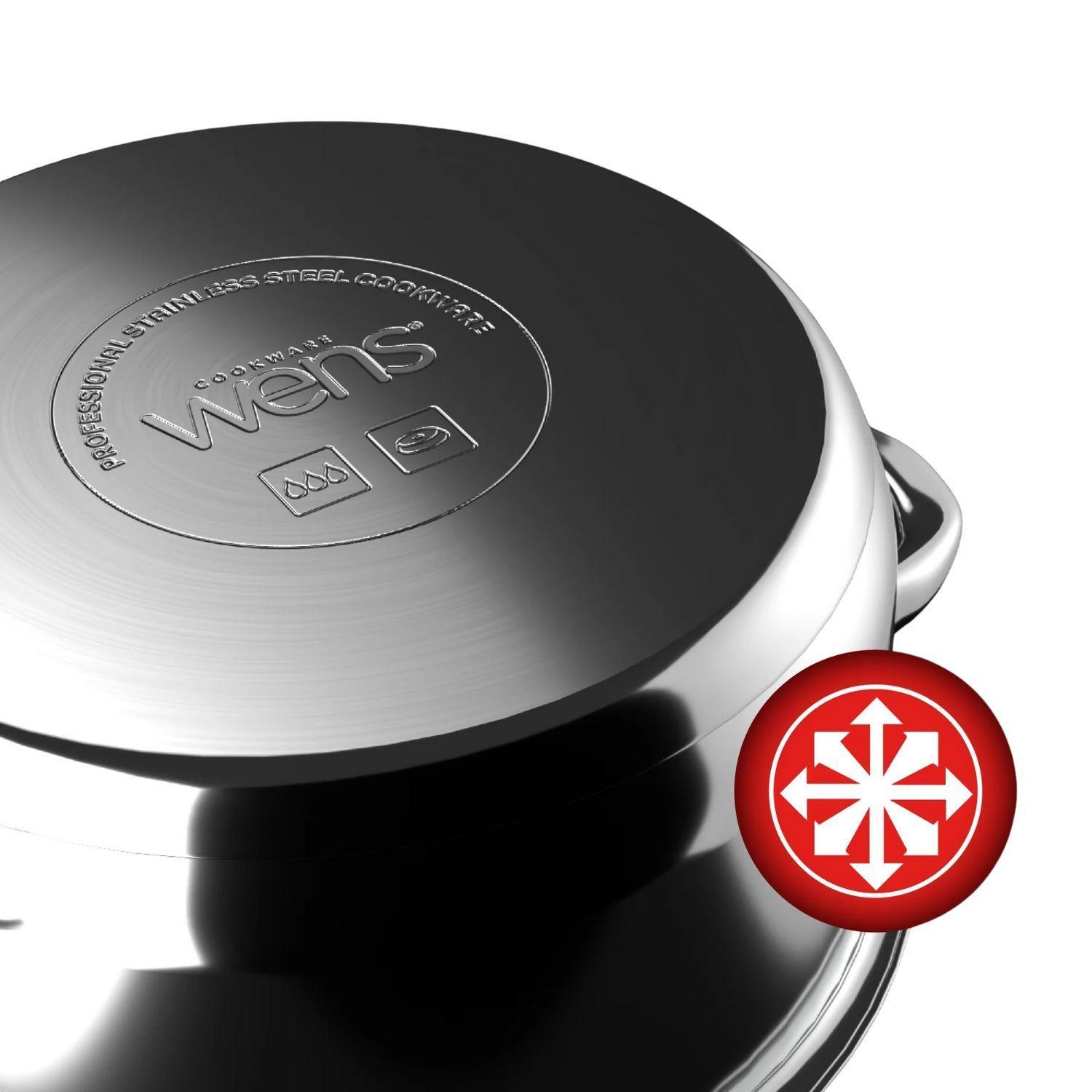 Bateria Cocina Wens 6 Piezas Acero Inoxidable Cocina 430-6SS-6