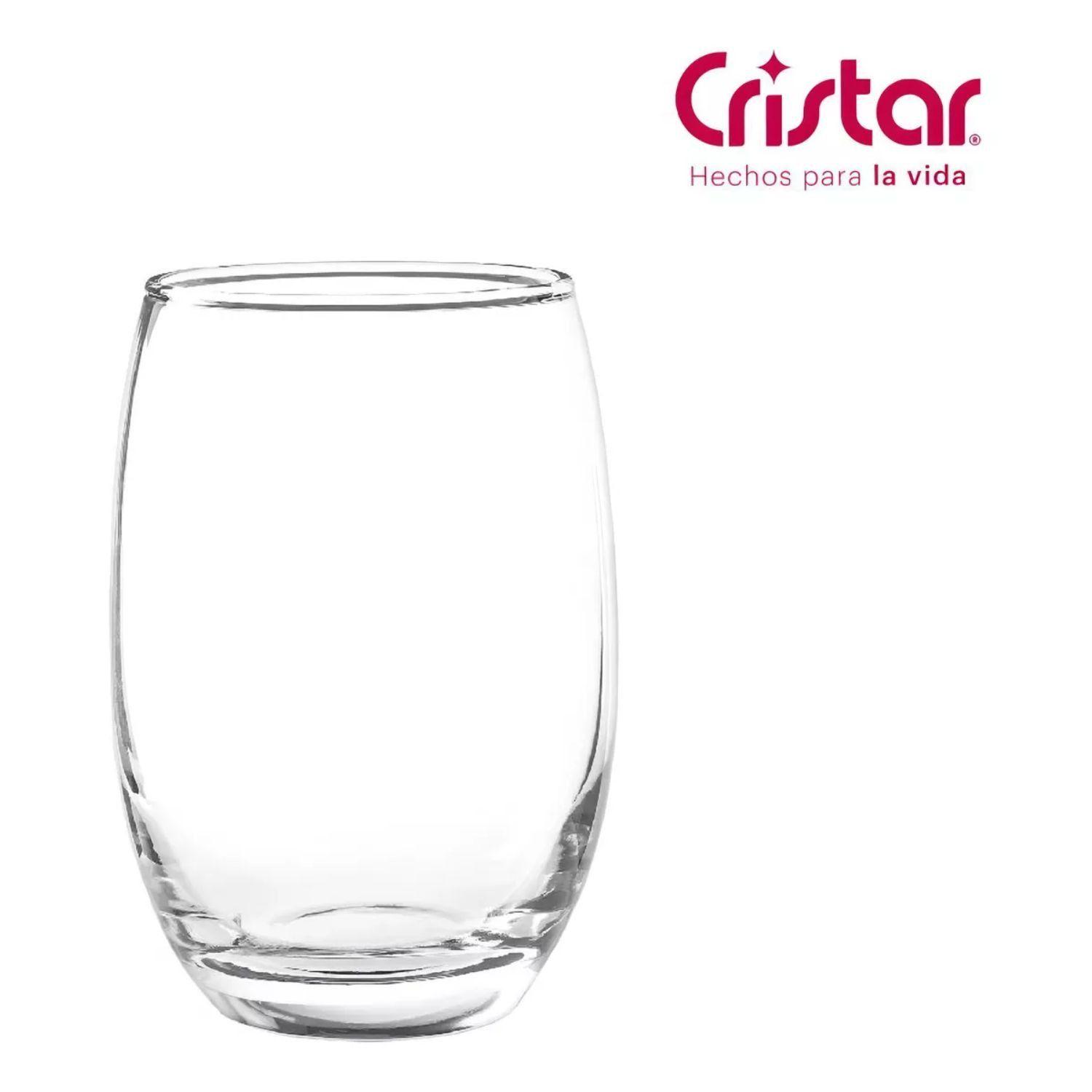 Set 48 Vasos Vidrio Mikonos 460cc Cristar Transparente-5