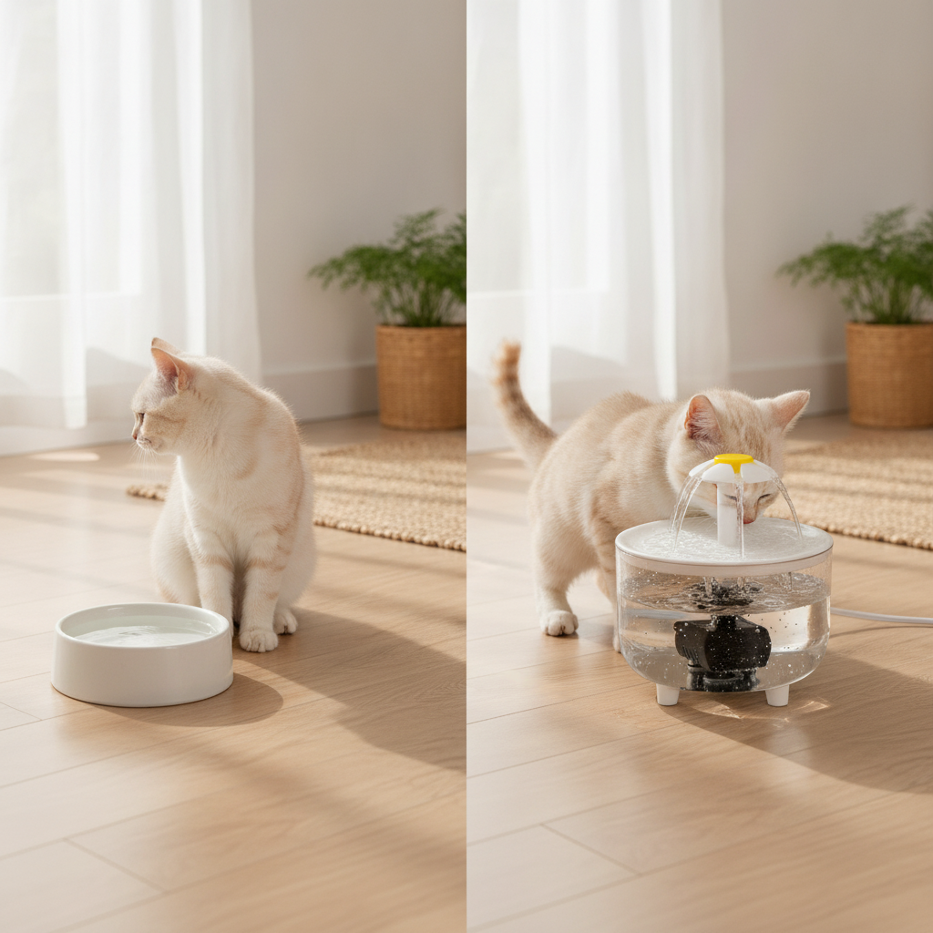 Bebedero Eléctrico Gato Perro Transparente Mascotas 220v-2