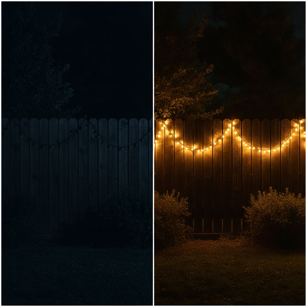 Guirnalda Solar 200 Luces Led 22m Luz Cálida Jardín Árbol-5