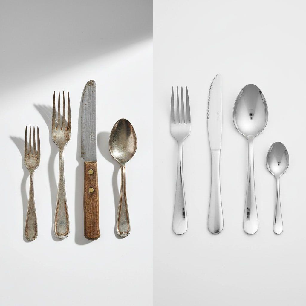 Set Cubiertos 24 Piezas Acero Inoxidable Krons Wigan Carne-5