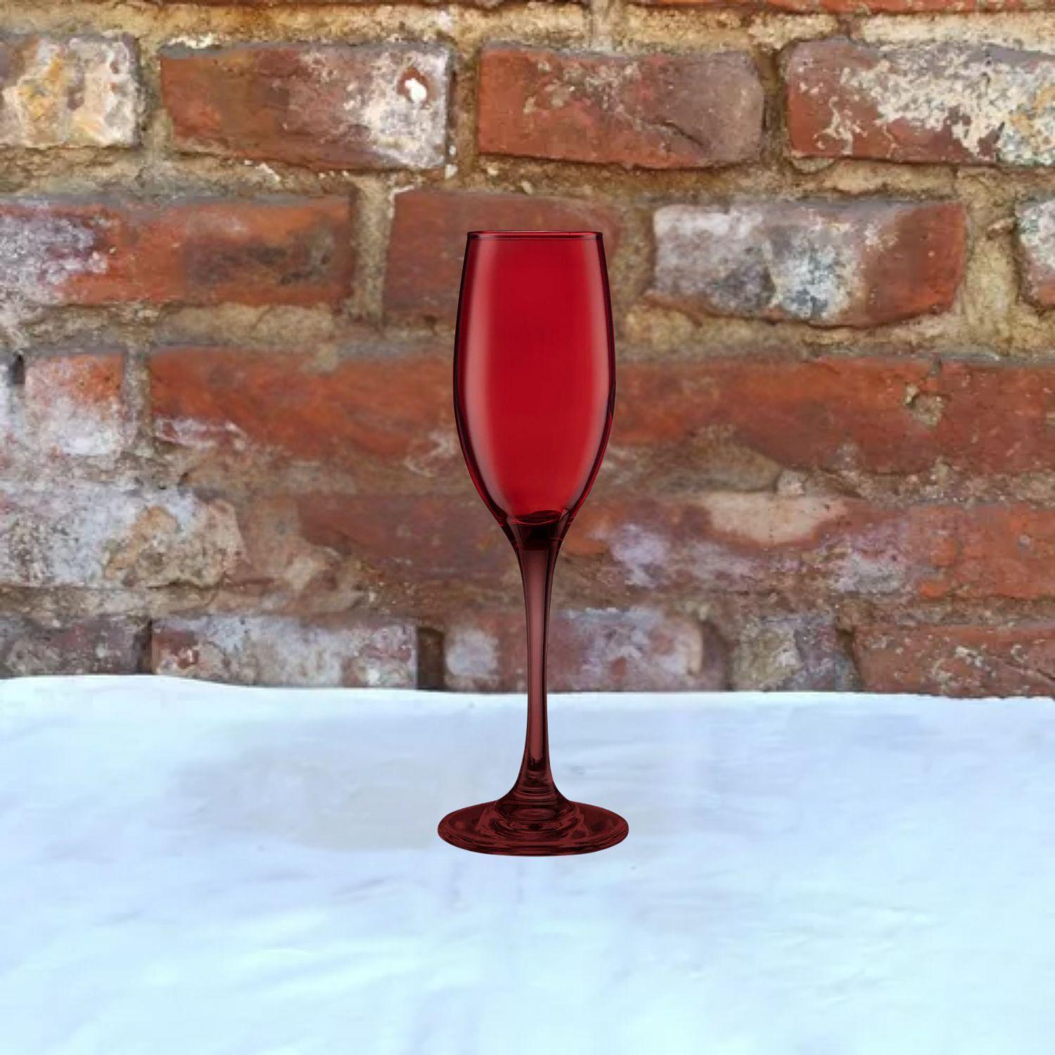 Set 4 Copas Espumante 180mL Champagne Full Celebracion Rojo-2