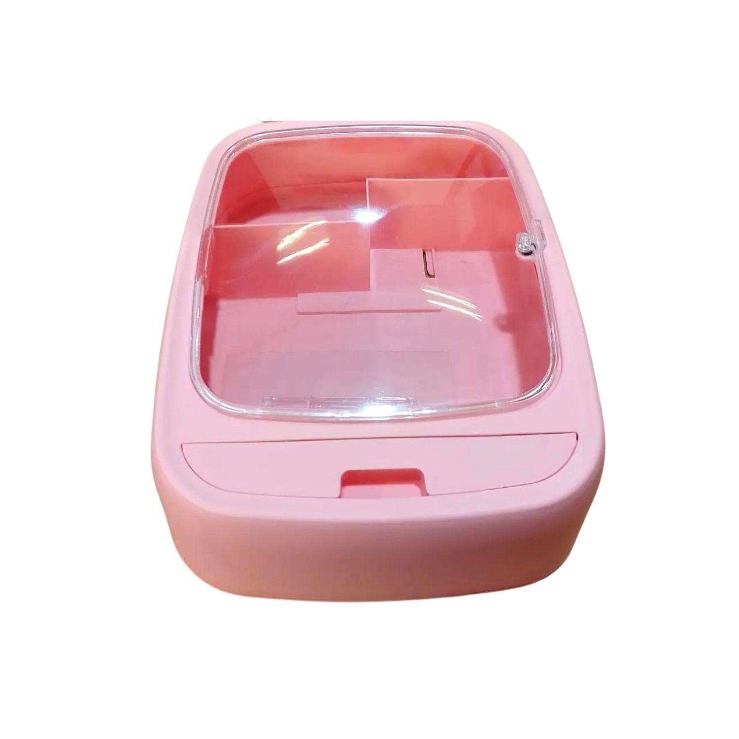 Comestiquero Montable Rosa 27cm Almacenamiento Organizador-2