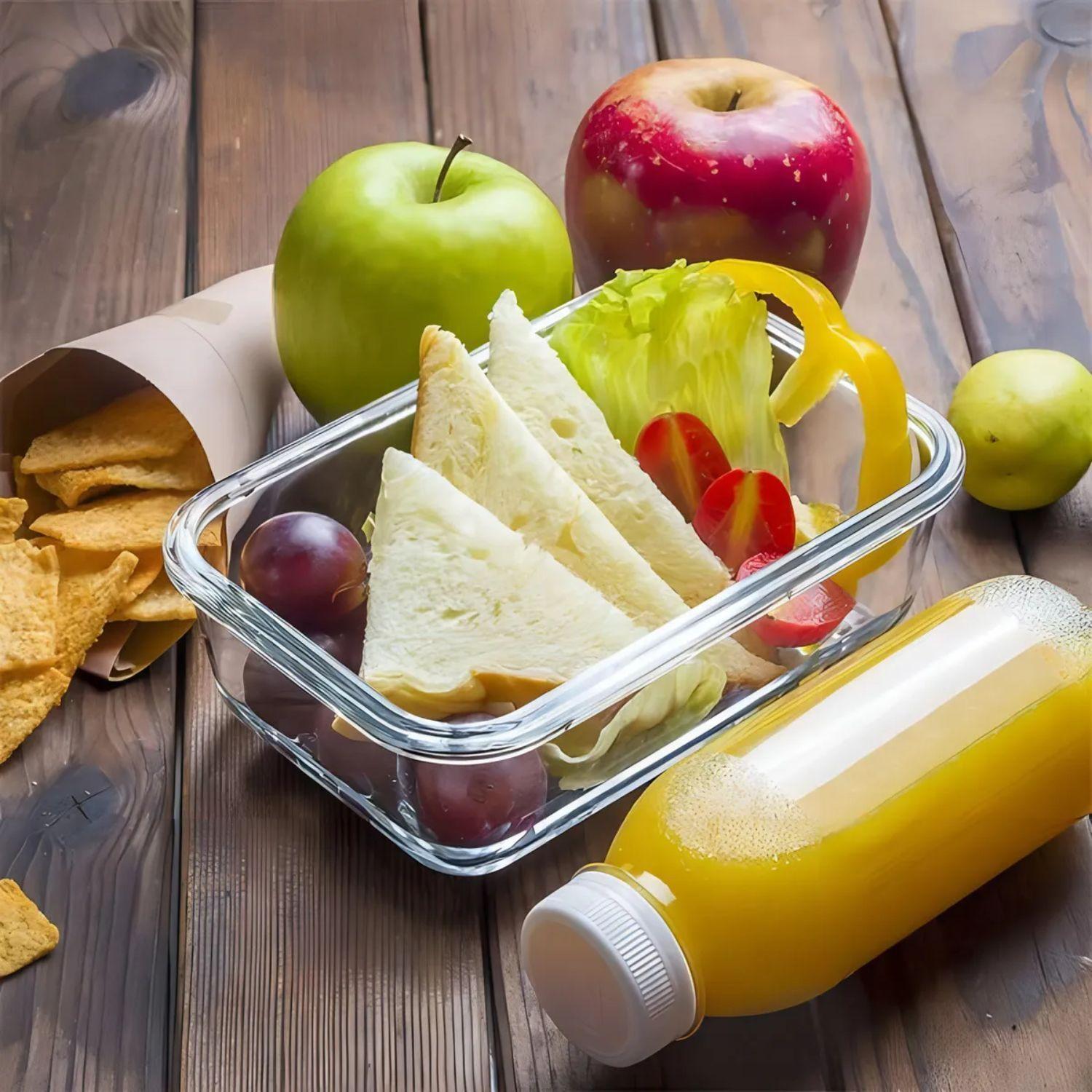 Set 10 Contenedores Hermeticos Rectangulares 750mL Allegra-2