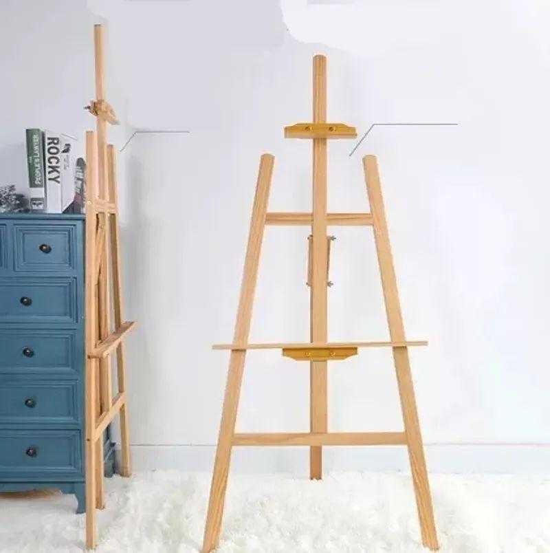 Atril Caballete Ajustable De Madera Para Pintar 1.20mt-3