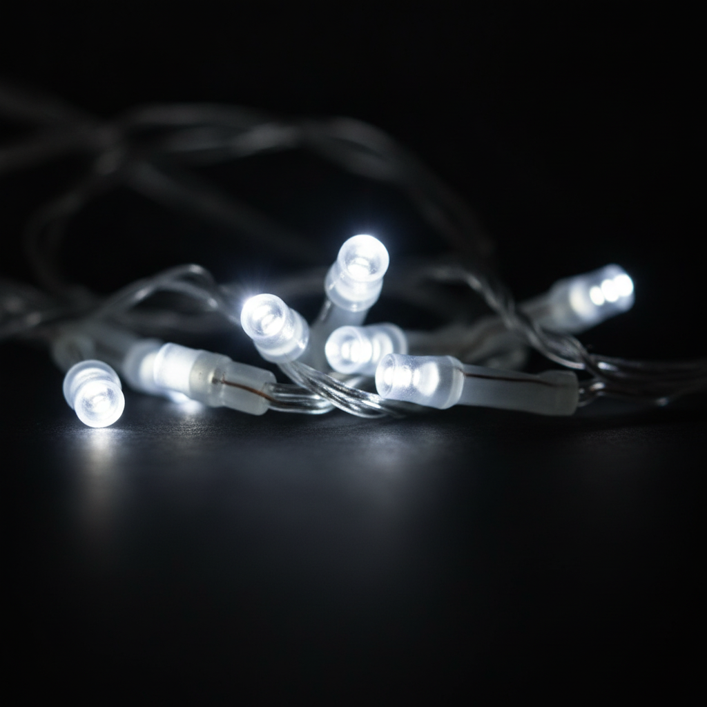 Cascada Luces Led Solar 56 Luces 3m Blanco Frío Árbol Rama-4