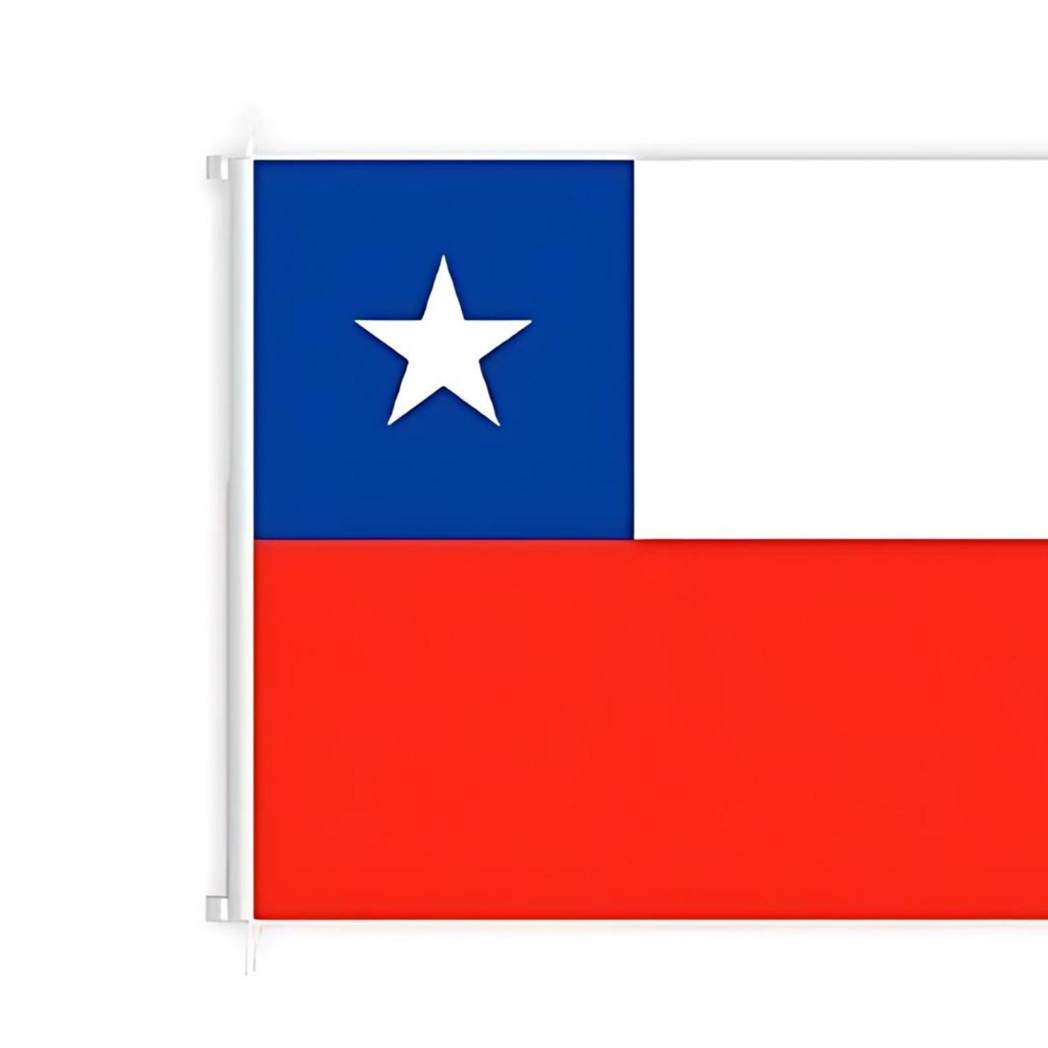 Bandera Chilena de 90x60cm Tela Fiestas Patrias Decoracion Casa-3
