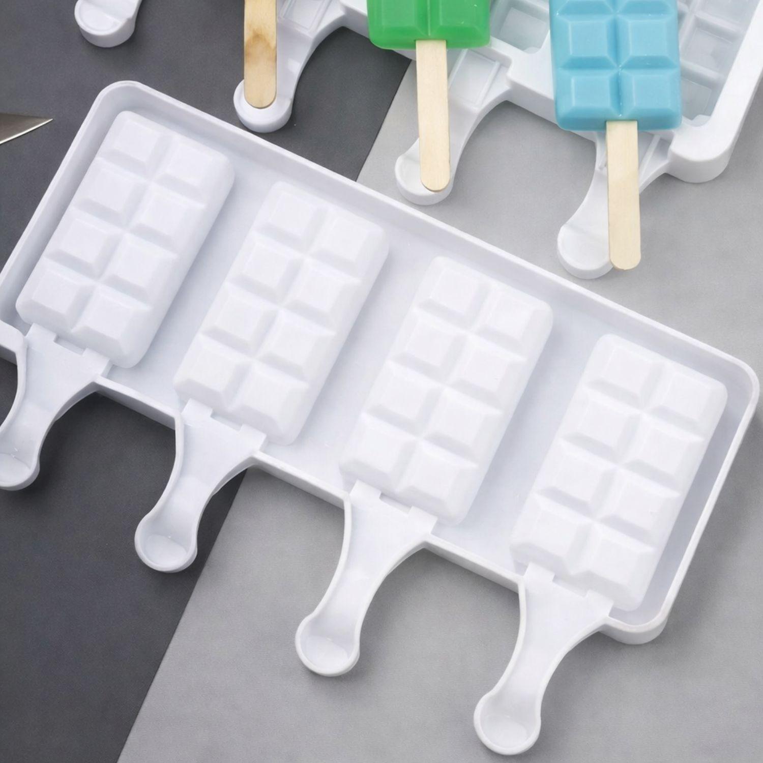 Set 3 Moldes Silicona Para Helados Forma Cubitos Surtido-3