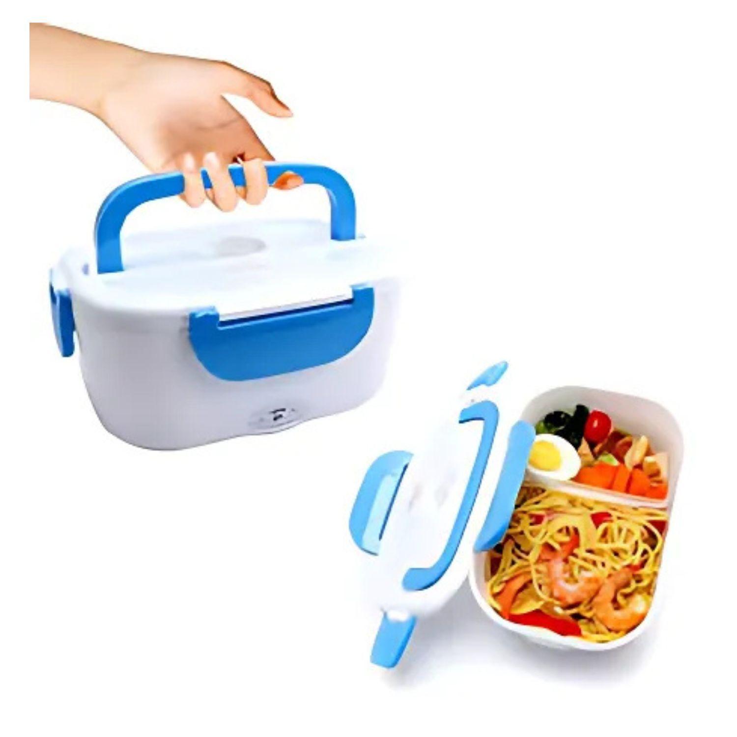 Taper Hermetico Contenedor Calentador Comida Lunch Box Azul-2