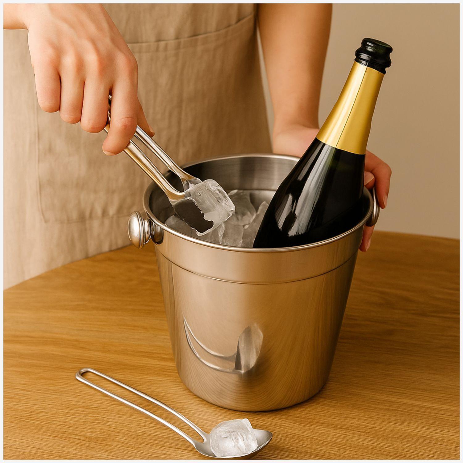 Hielera Recipiente Elegante Cuiner Acero Inoxidable 14cm-2