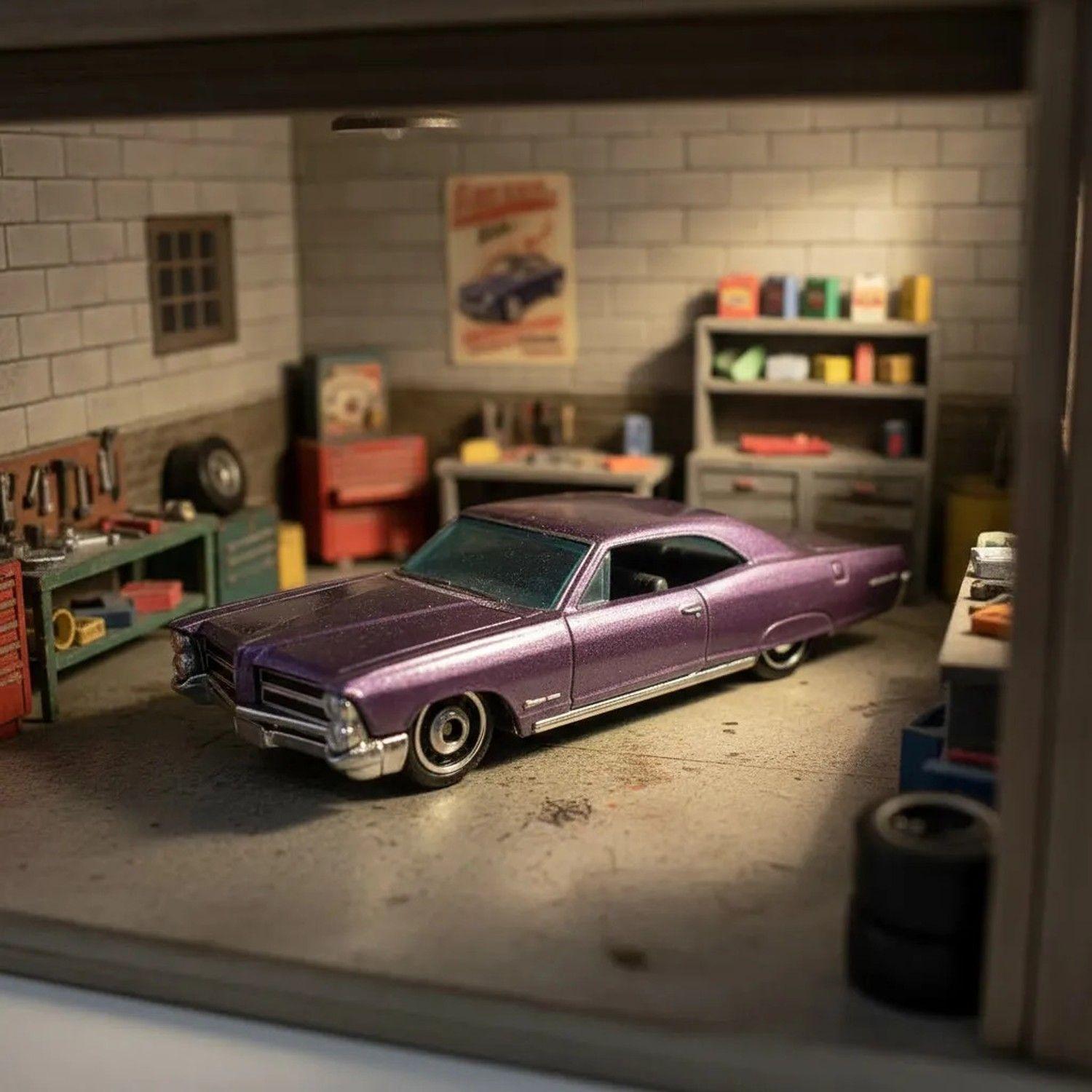 Pontiac Bonneville 1965 Hot Wheels Silver 1/64-2