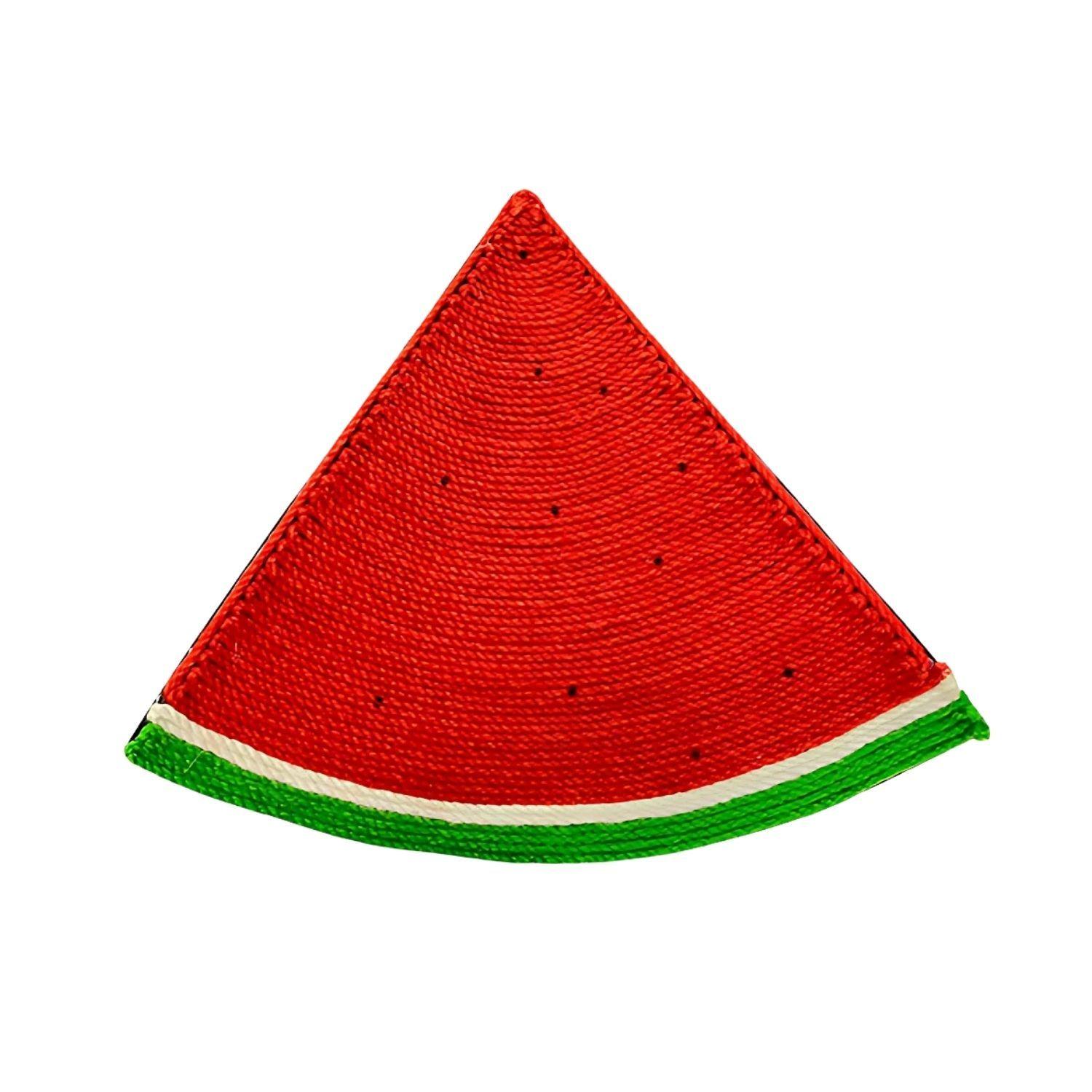 Rascador Cuerda Para Gatos Interactivo con Forma De Sandia-2