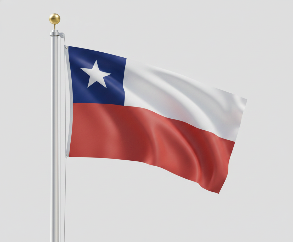 Bandera Chilena 140x210 Grande Trevira Tela Fiestas Patrias-4
