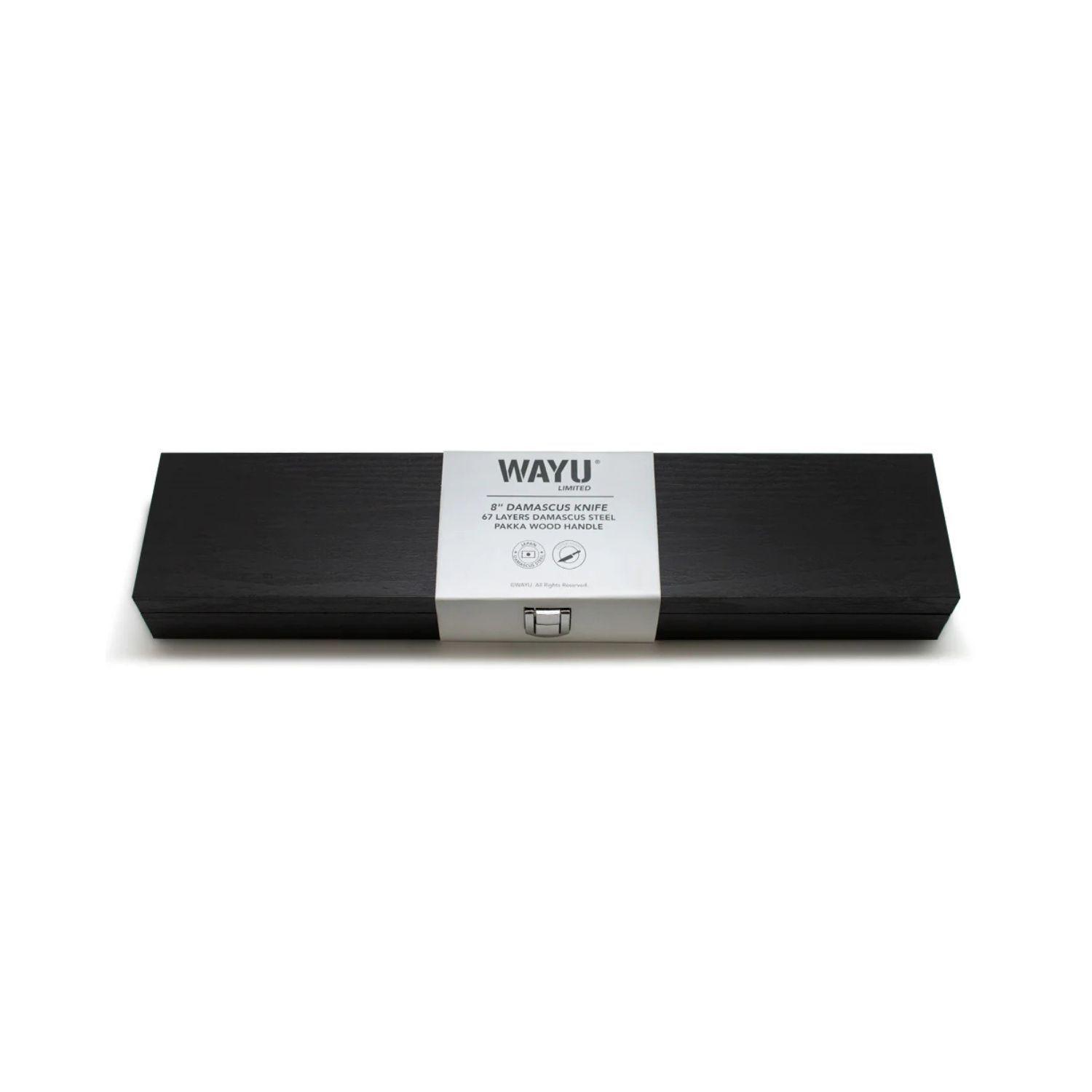 Cuchillo Damascus Black Pakka Wayu Limited 33CM Resistente-2