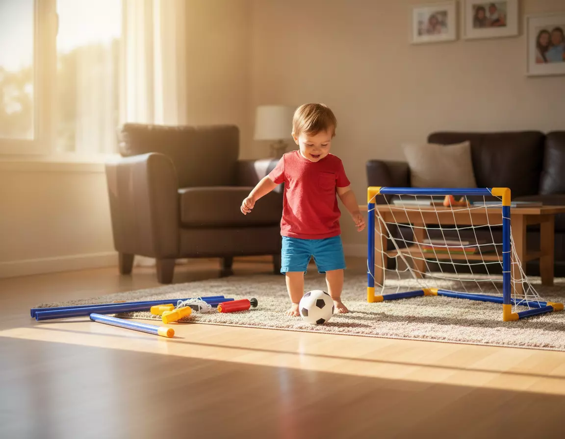 Mini Porteria Arco Futbol Pvc Con Malla Inflador Balón-3