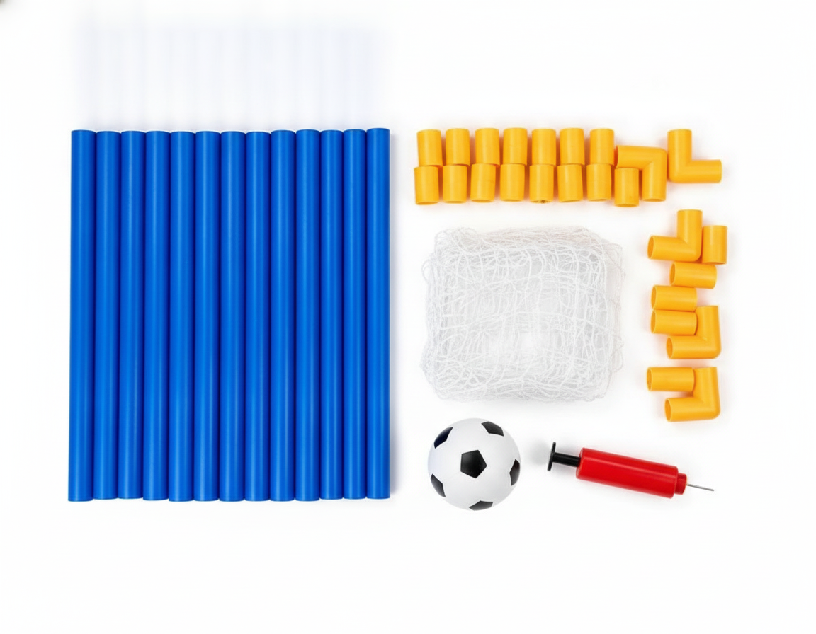 Mini Porteria Arco Futbol Pvc Con Malla Inflador Balón-6