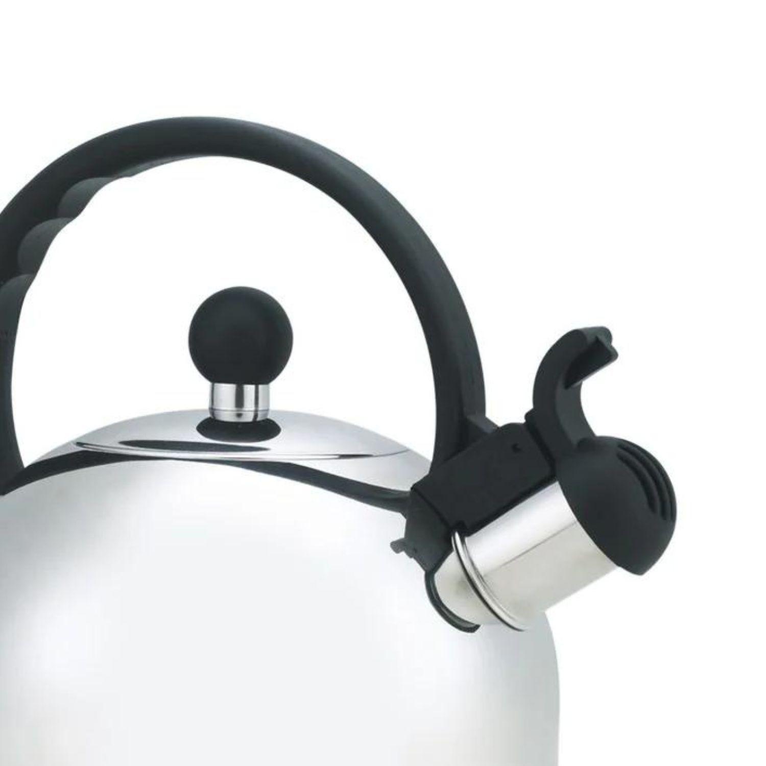 Tetera Sicilia de 2500mL Plateada Menaje Cocina Hogar-3