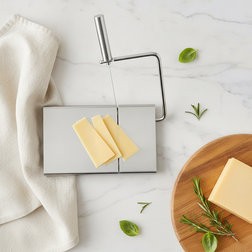 Cortador de Queso Acero Inoxidable con Alambre Cocina 21cm-5