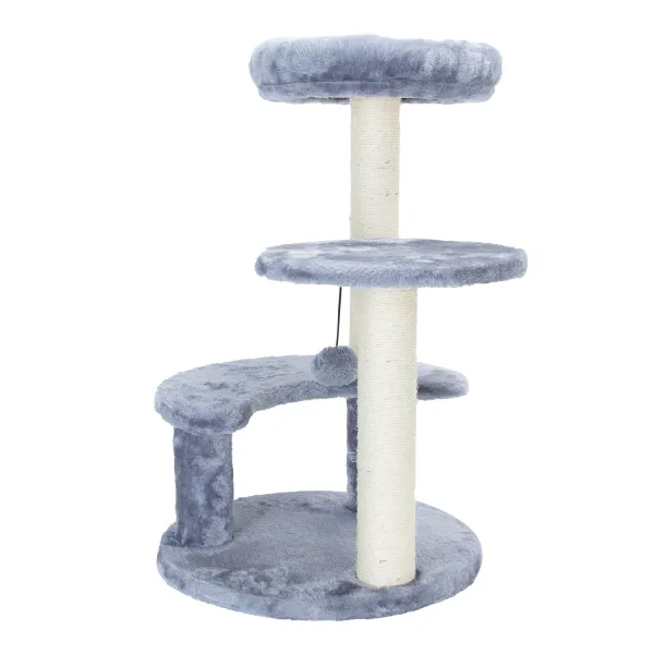 Rascador Juguete 3 Niveles Diseño Media Luna Bola Gato-0