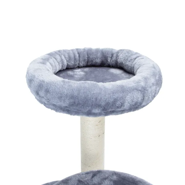 Rascador Juguete 3 Niveles Diseño Media Luna Bola Gato-1