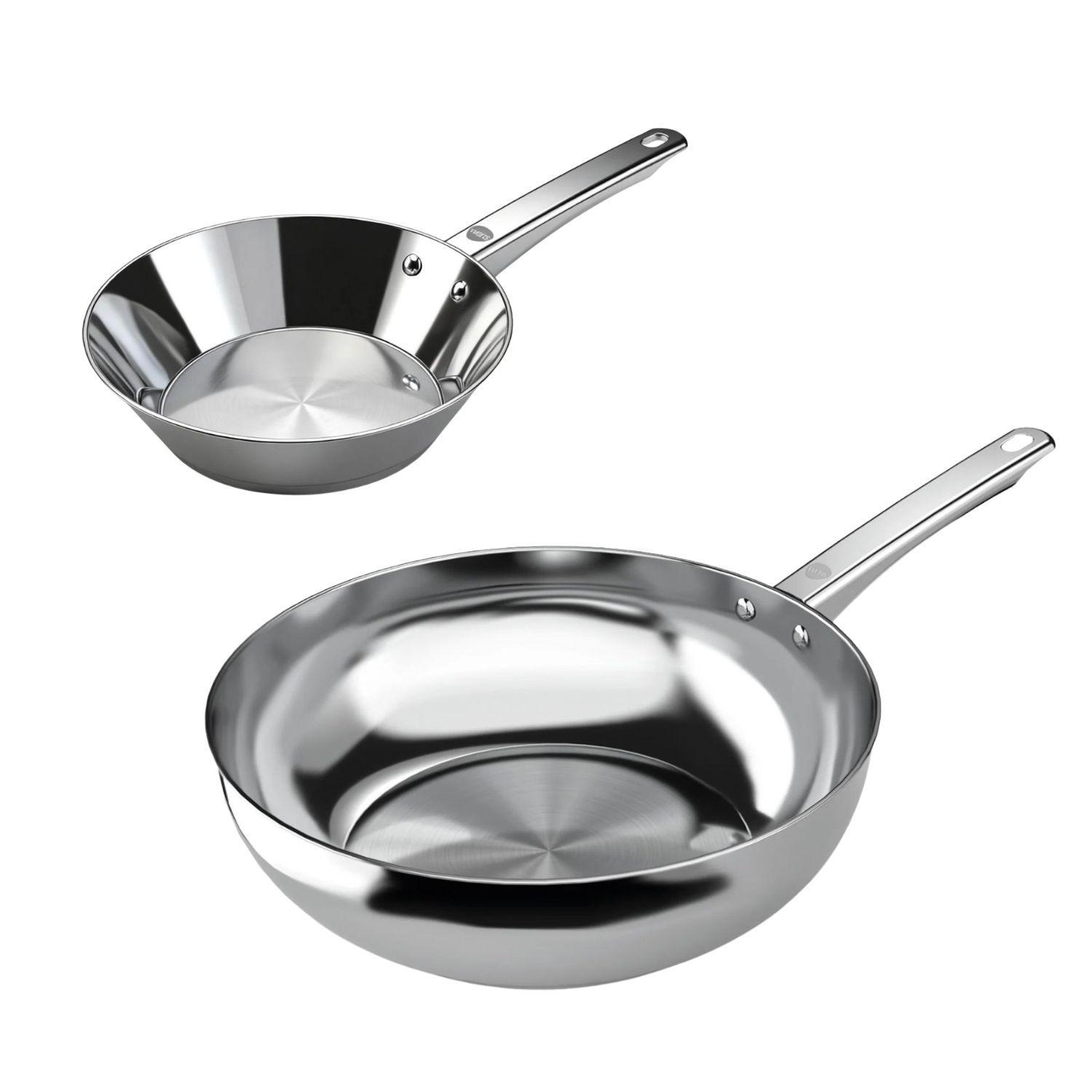 Pack Sarten 20cm + Wok 28cm Acero Inoxidable Umbra Wens-0