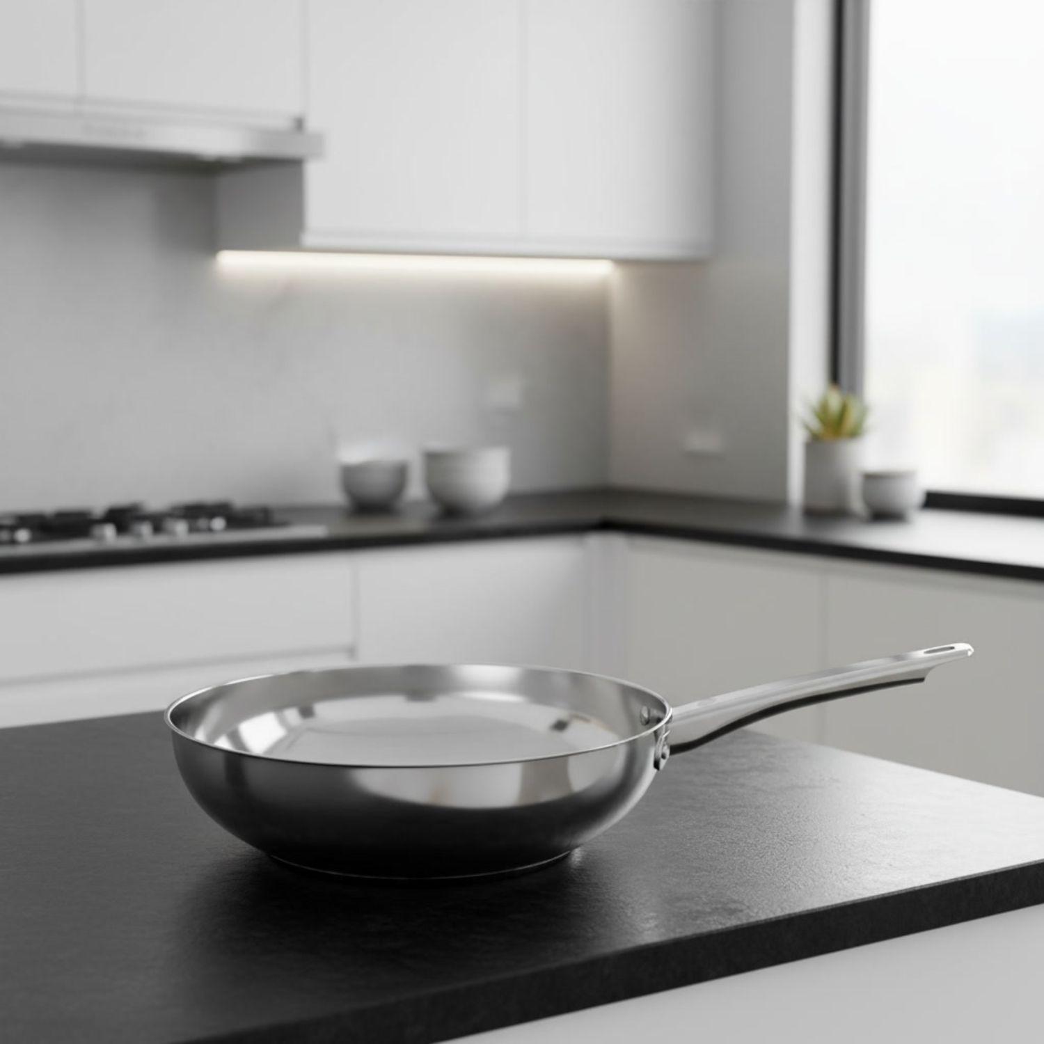 Pack Sarten 20cm + Wok 28cm Acero Inoxidable Umbra Wens-5