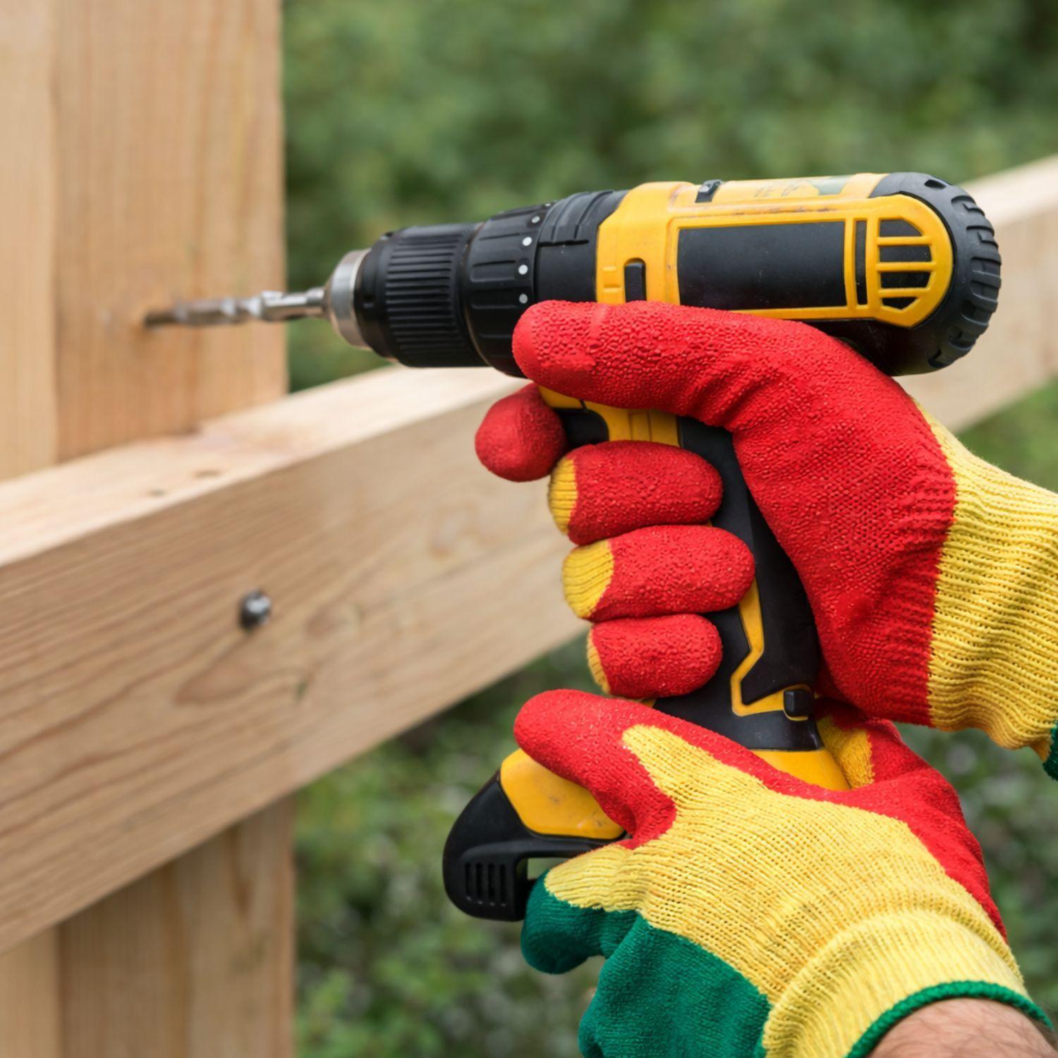 Guante Palma Goma Grueso Jardin Jardineria Verde Talla M-2