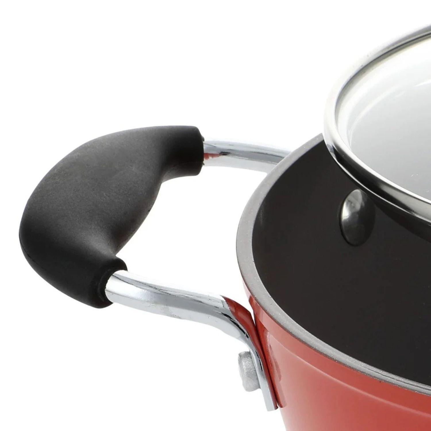 Cacerola Bohlier Modelo Venus 20cm Aluminio Tapa Vidrio Olla-2