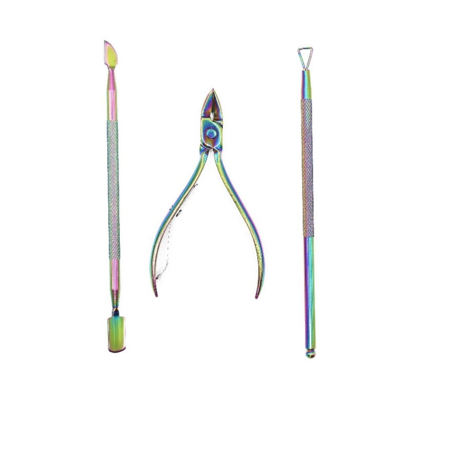 Set De Manicura Flower Secret Tornasol 13cm 3 Piezas-0
