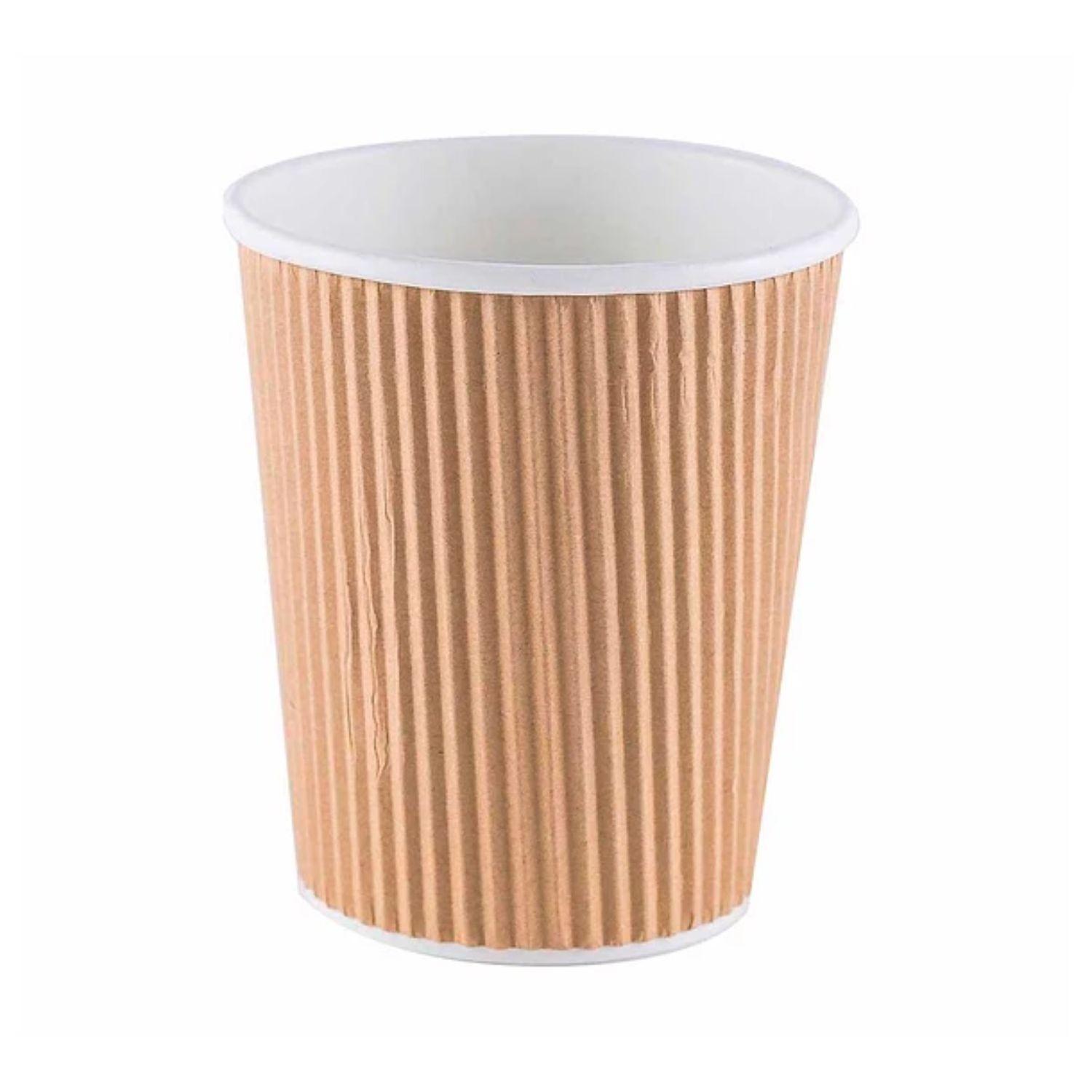 Set 30 Vasos Cafe Polipapel Termico 236mL 8Oz Corrugado-1