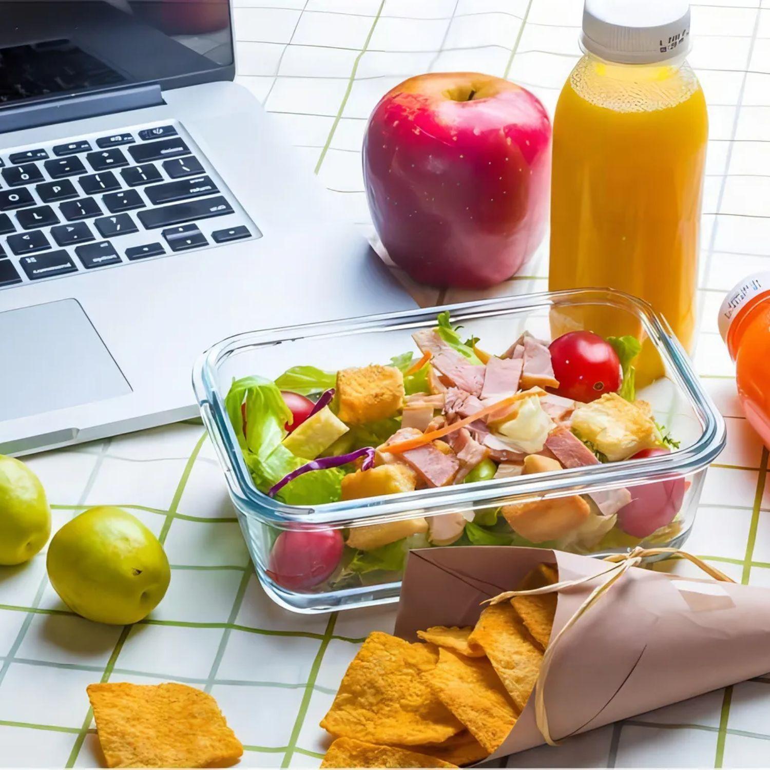 Set 10 Contenedores Hermeticos Rectangulares Allegra Vidrio-3