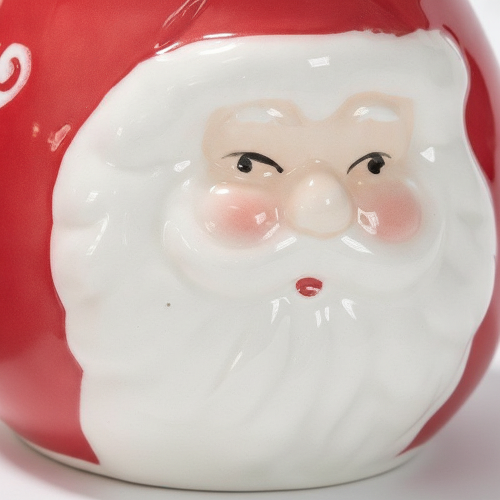 Jarra Ceramica Navideña Viejito Pascuero Lechera-2
