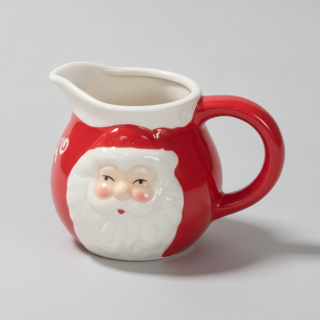 Jarra Ceramica Navideña Viejito Pascuero Lechera-5