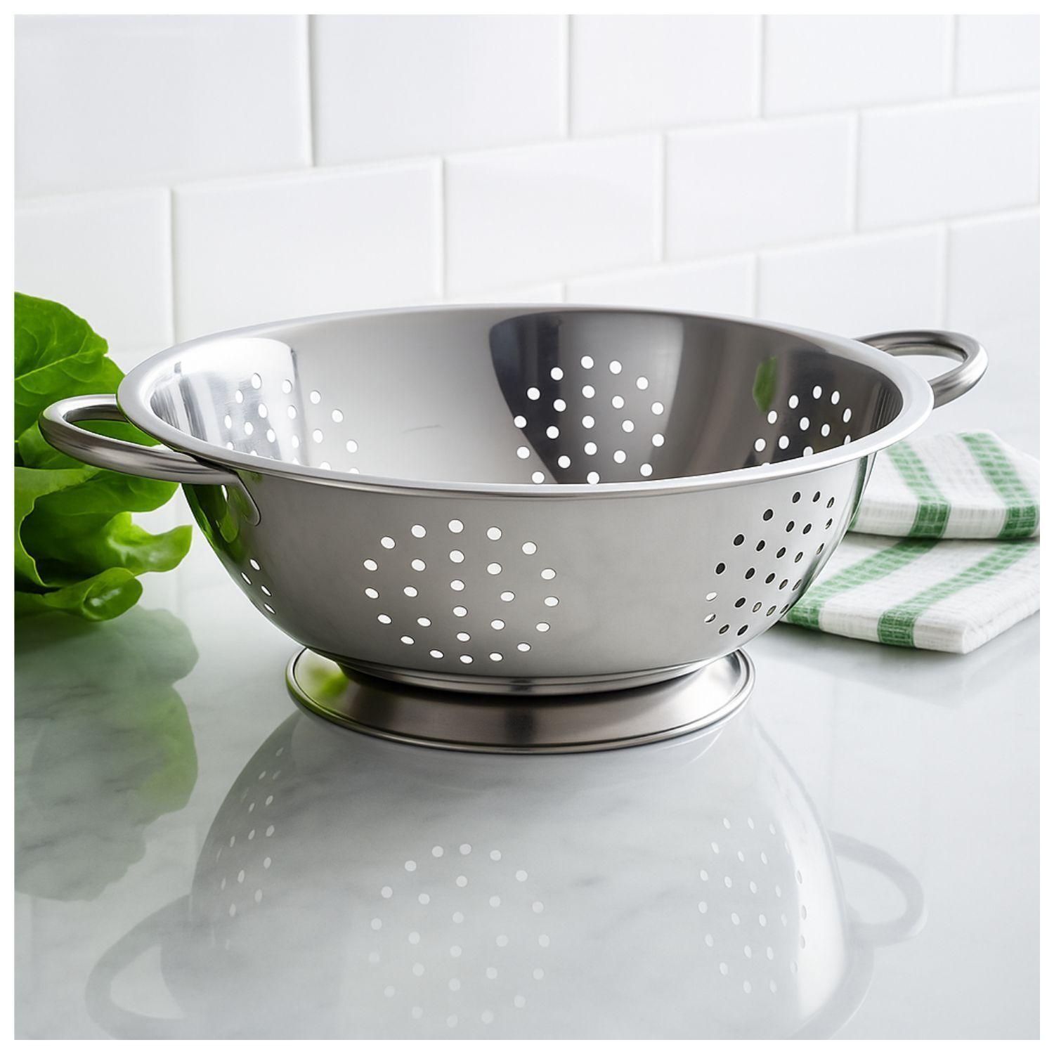 Colador Escurridor De Comida Cuiner Acero Inoxidable 24cm-0