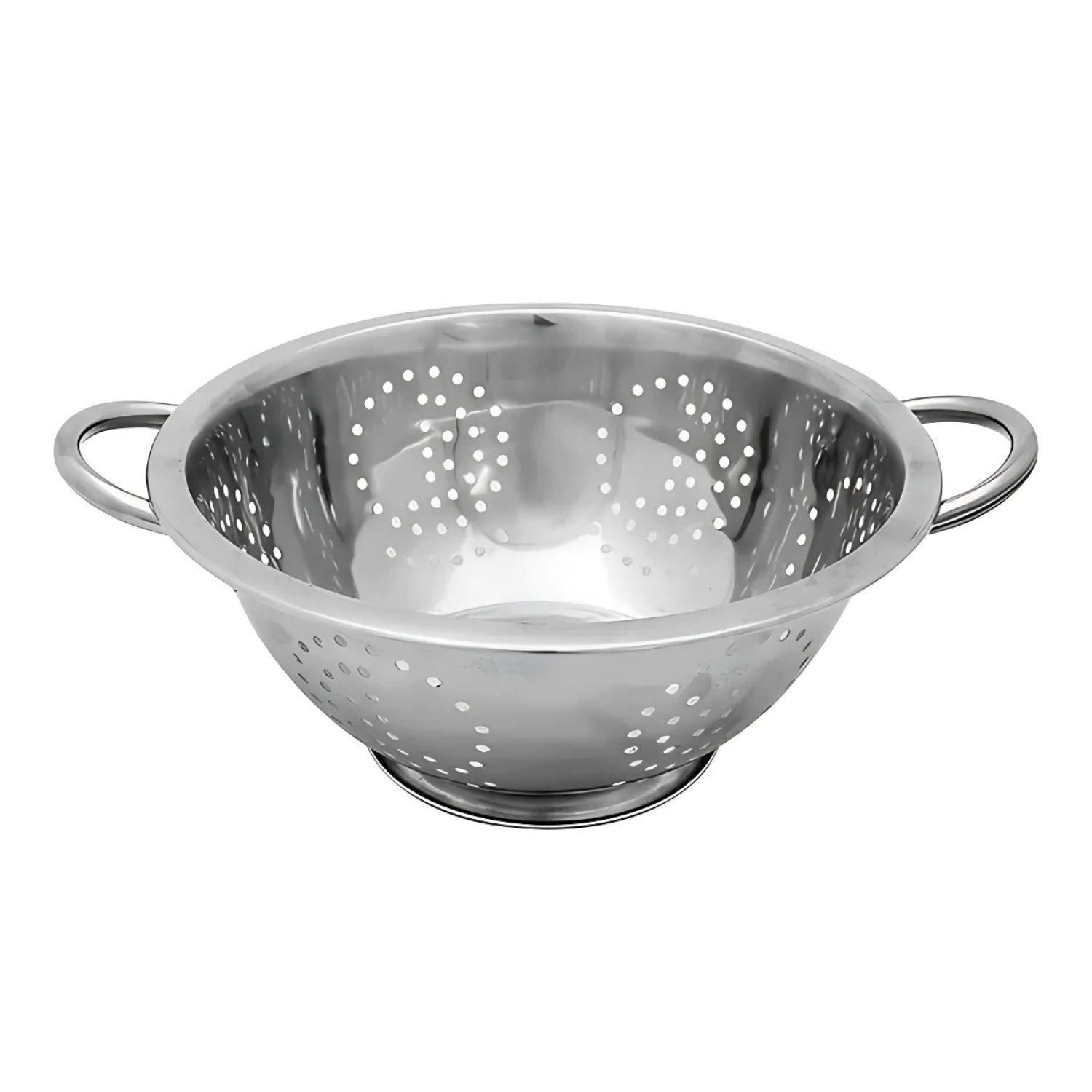 Colador Escurridor De Comida Cuiner Acero Inoxidable 24cm-1