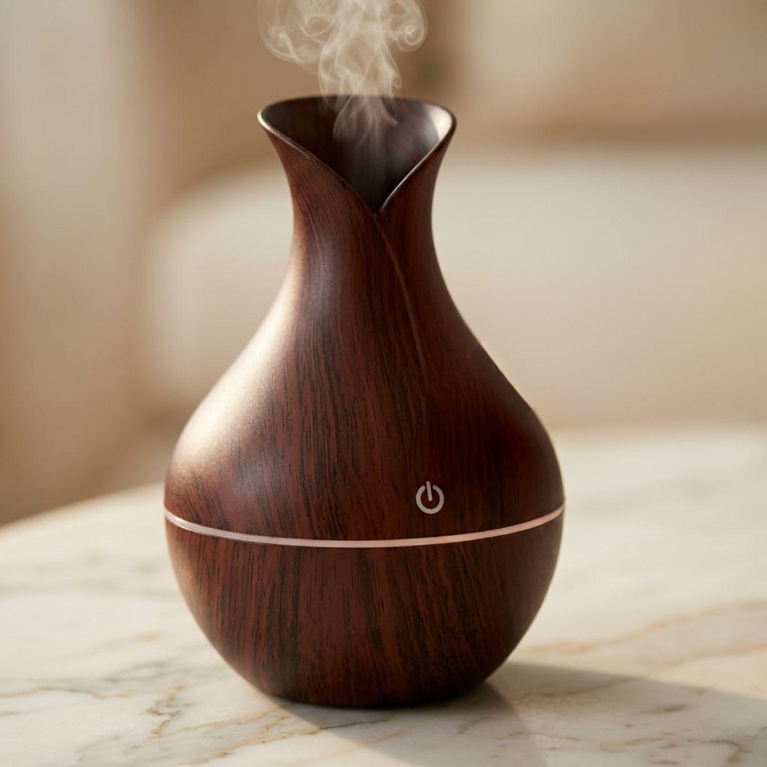 Set 2 Humidificadores Jarro 12 Escencias Aromaticas Marron-6